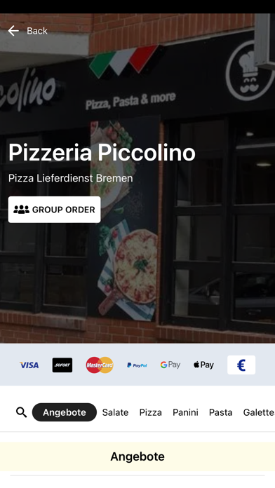 Pizzeria Piccolino Bremen Screenshot