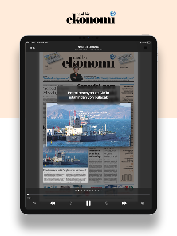 eGazete Ekonomi iPad screenshot 4 - Business app