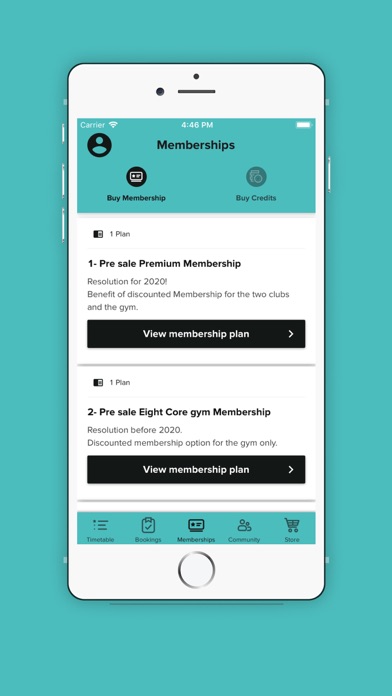 Eight Club App Screenshot