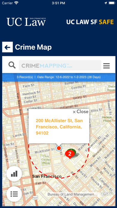 UC Law SF Safe Screenshot