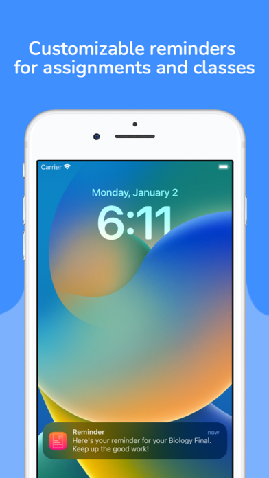 Pocket Student Planner iPhone screenshot 4 - Productivity app
