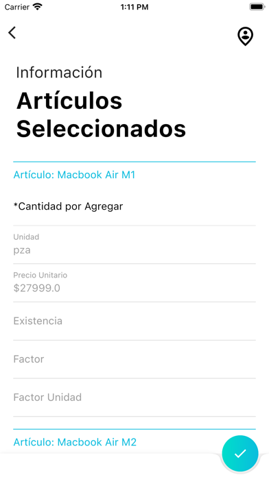 Pedidos Móvil Screenshot