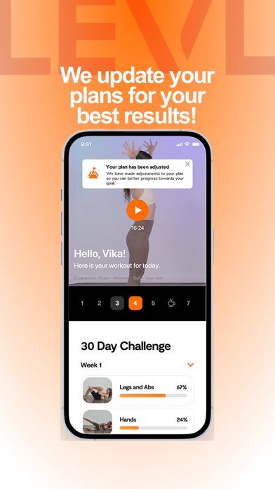 LEVL Fitness Screenshot