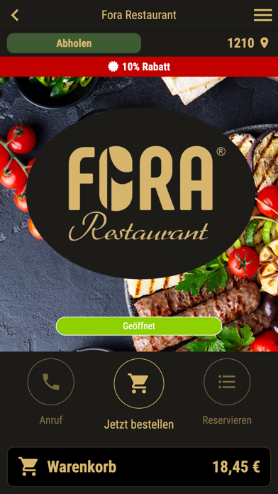 Fora Restaurant Screenshot