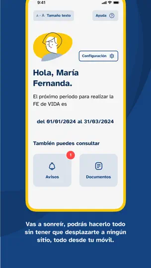 Captura de pantalla de VIVESS en iPhone 4