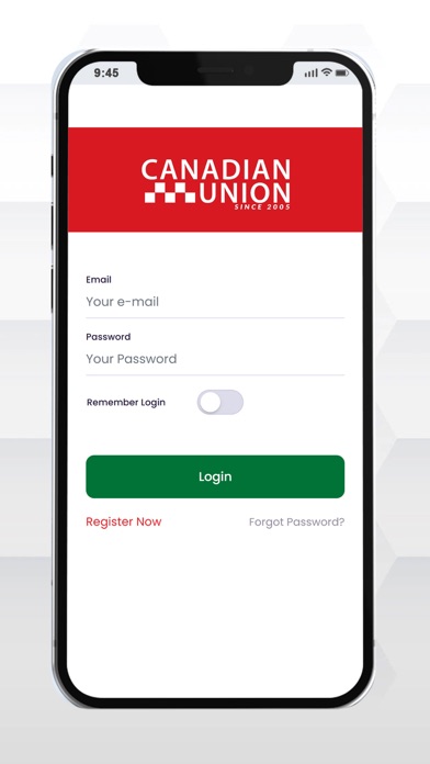 Canadian Union Money Transfer Screenshot