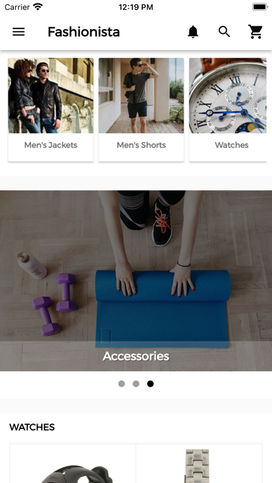 Fashionista Marketplace Screenshot