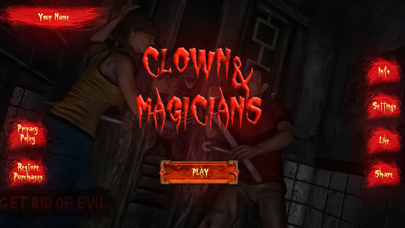 Horror Magician Scary Clown 3D Screenshot