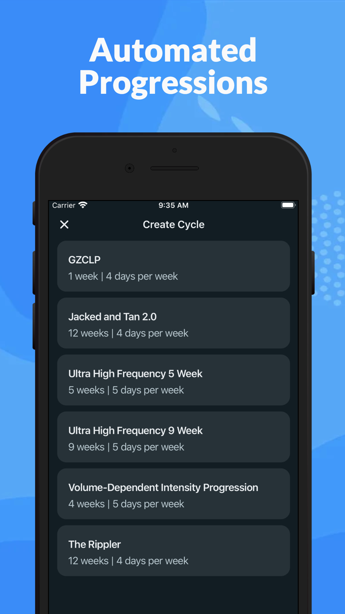 GZCL Method Workout Logger