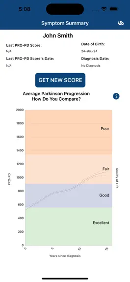 Game screenshot Parkinson Symptom Tracking apk