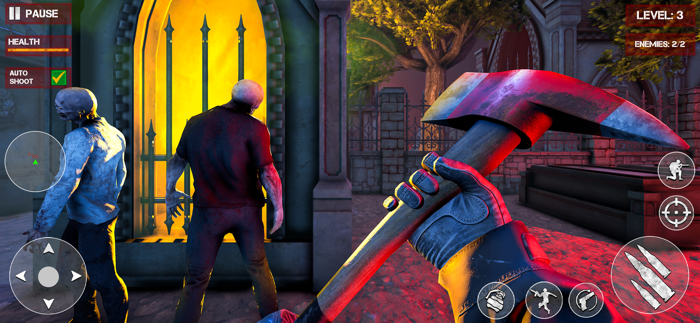 Zombie Graveyard Gun Shooting