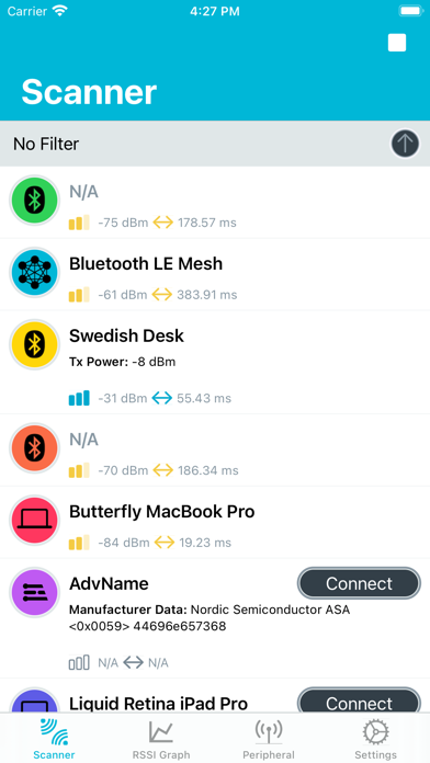 nRF Connect for Mobile Screenshot