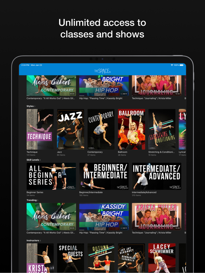 The Space TV Dance Classes