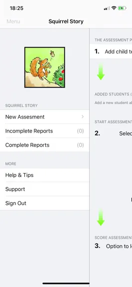 Game screenshot Squirrel Story Assessment apk