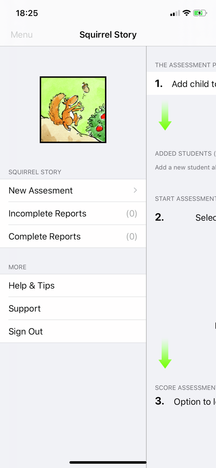 Squirrel Story Assessment