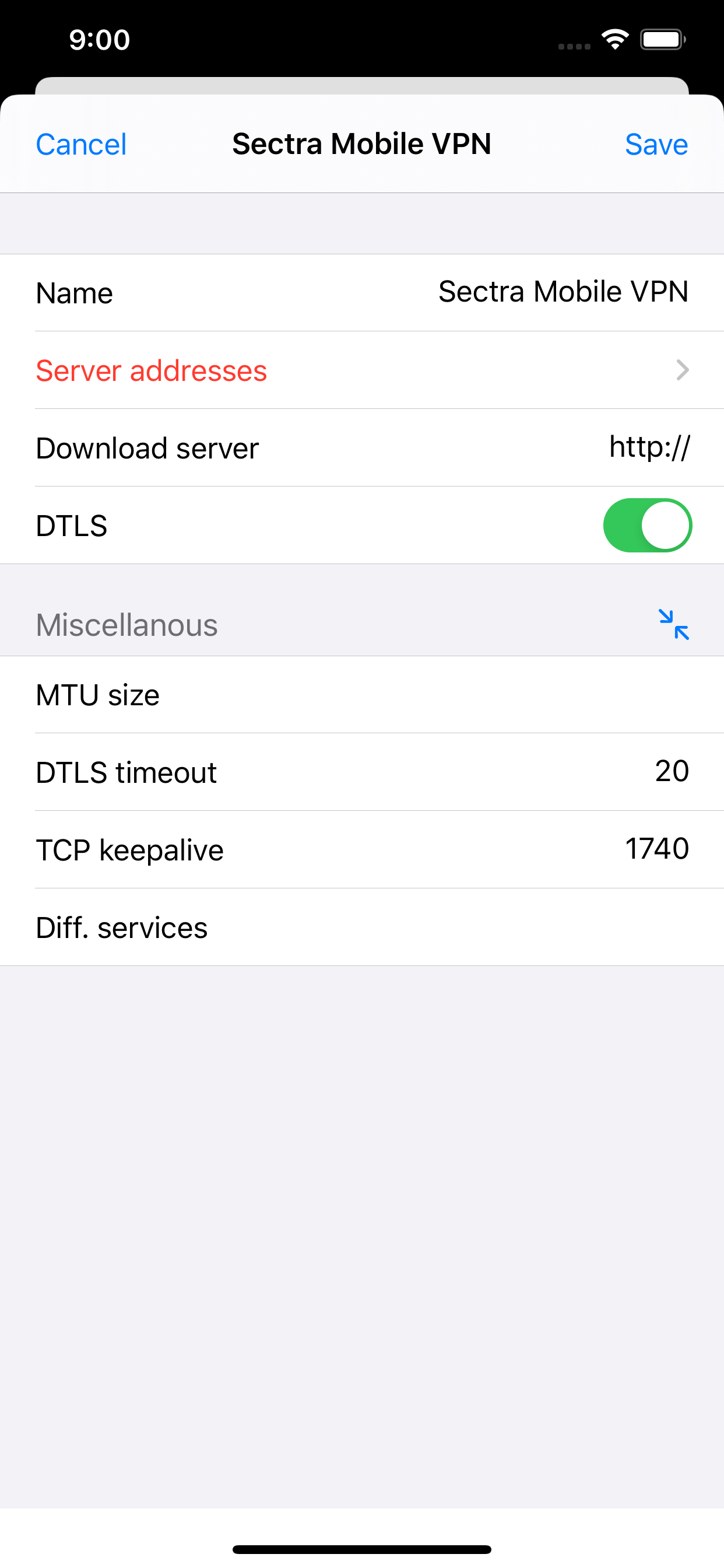 Sectra Mobile VPN