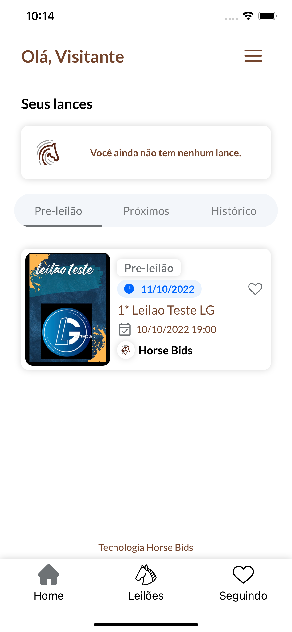 Horse Bids