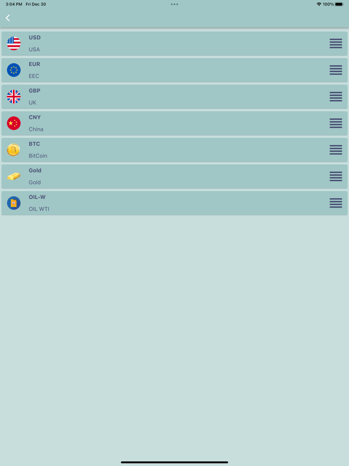 Currency Converter track mode