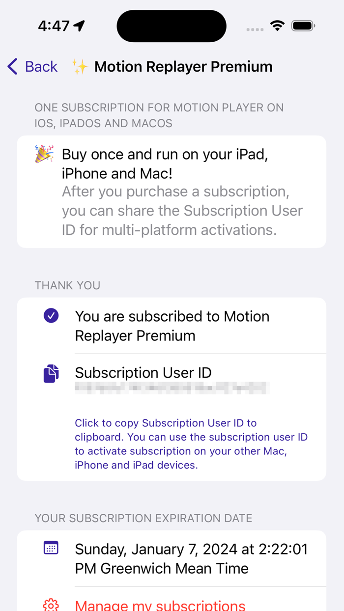Motion Replayer by Pulsely
