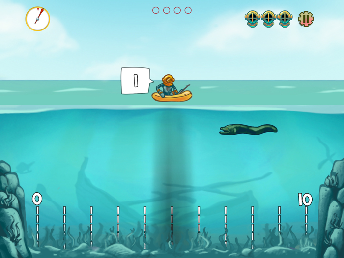Pearl Diver Number Line Math