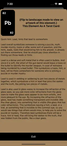 Game screenshot Tarot: Periodic Table hack