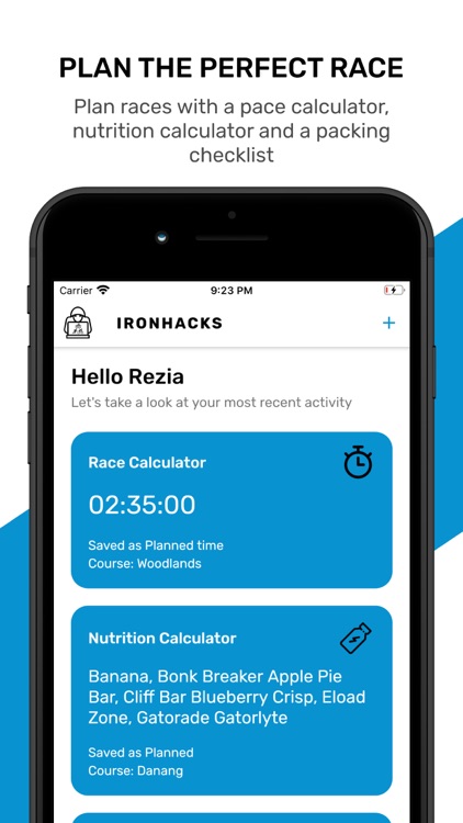 IronHacks Tri Planner