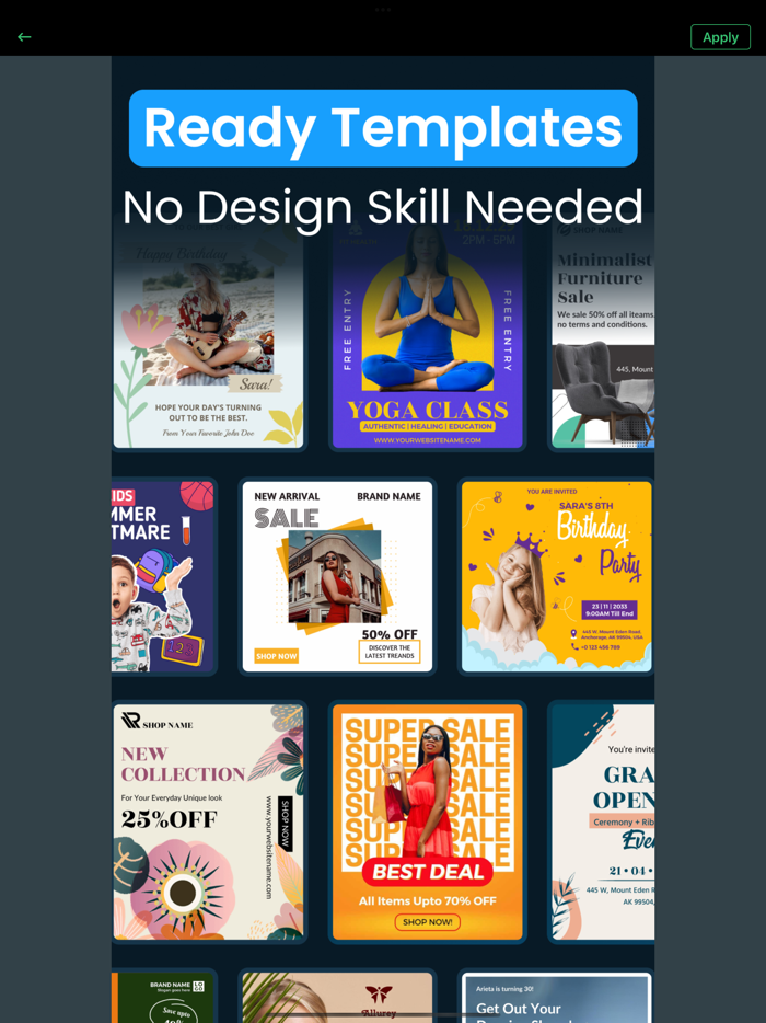 FlyerPoster Maker andAd Creator