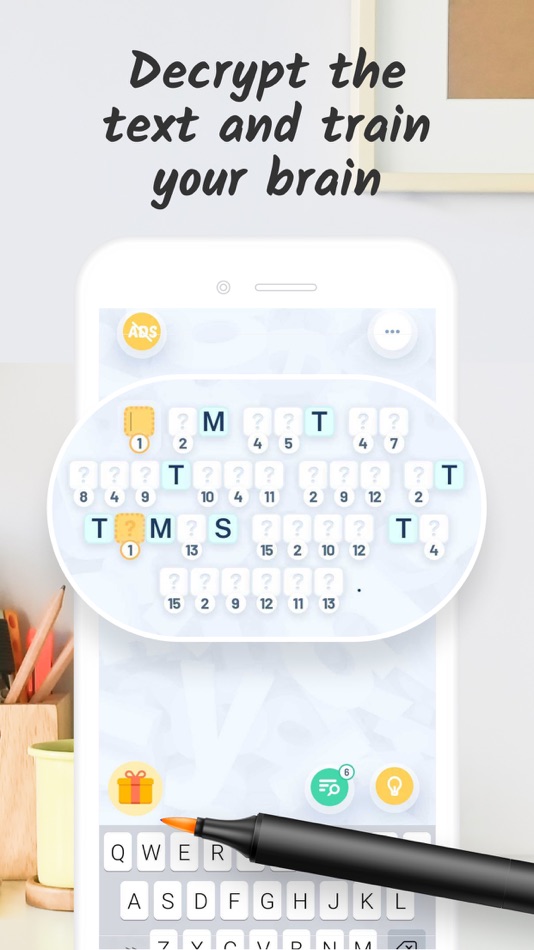#1. Cryptoquotes: quote cryptogram (iOS) 来自: Severex