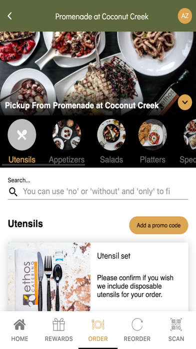 ethos Greek Bistro Screenshot