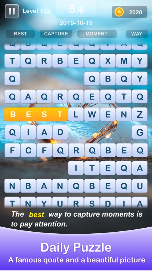 #5. Scrolling Words Pro - No Ads (iOS) Tekijänä: ASTER PLAY