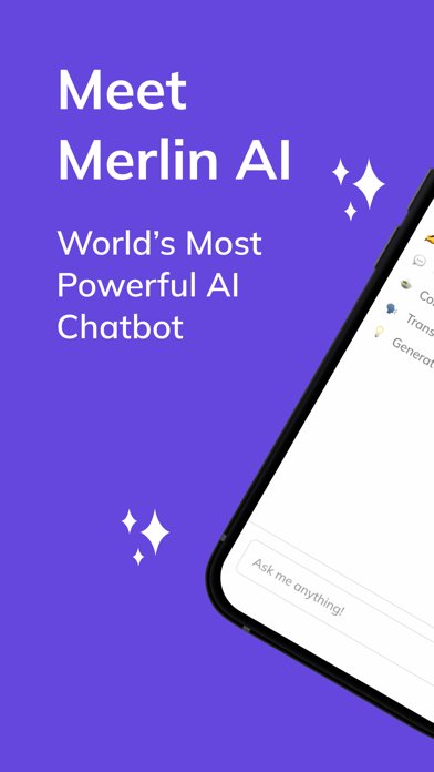 Merlin AI - Chatbot Assistant Screenshot