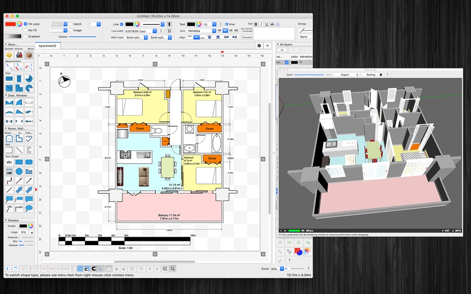 #3. FloorDesign2 (macOS) 由: Tien Thinh Vu