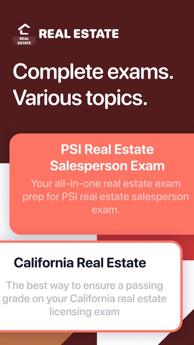 Screenshot #1 pour Real Estate Express Exam Prep