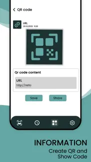 qr code reader : scanner app · iphone screenshot 4