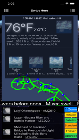 Instant Marine Forecast Lite screenshot