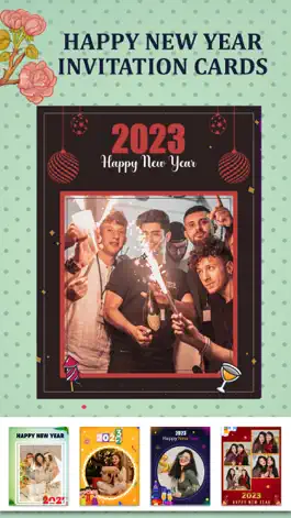 Game screenshot New Year Greeting Invite Card apk