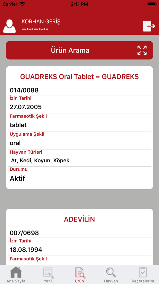 #6. E-Reçete (iOS) Av: T.C. TARIM VE ORMAN BAKANLIGI