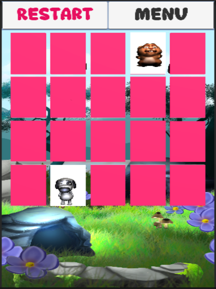 Memory Game  3D-Animals