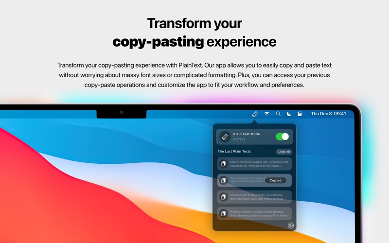 plaintext - copypaste cleaner iphone screenshot 2