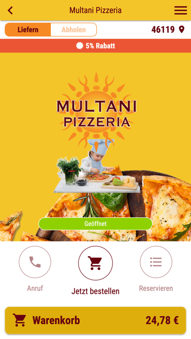 Multani Pizzeria Screenshot