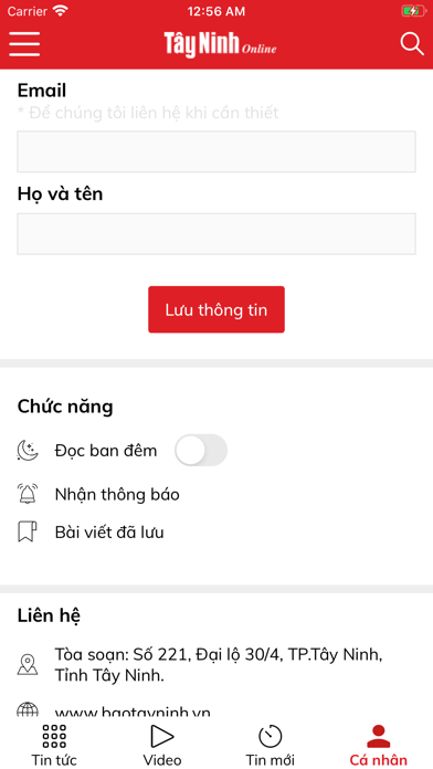 Bao Tay Ninh Screenshot