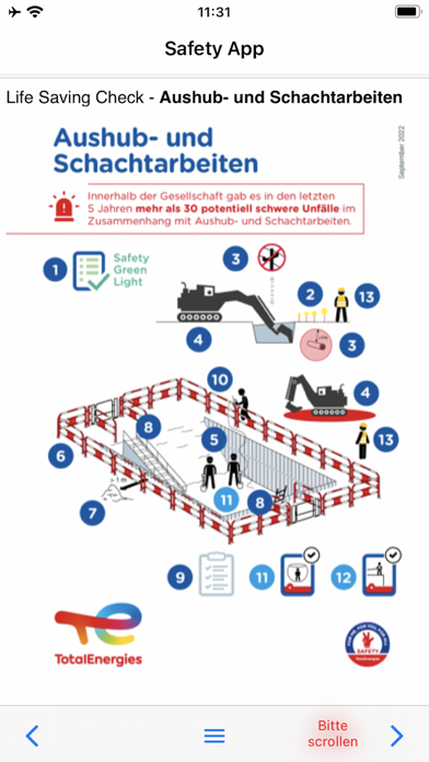 TotalEnergies Safety App Screenshot