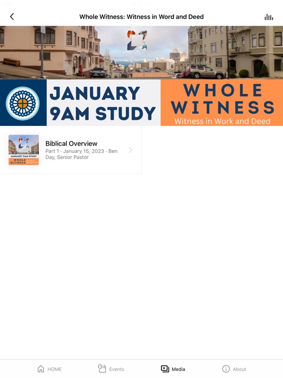 FirstSF Church iPad screenshot 3 - Lifestyle app