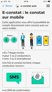 e-constat auto iPhone Captures Décran 2