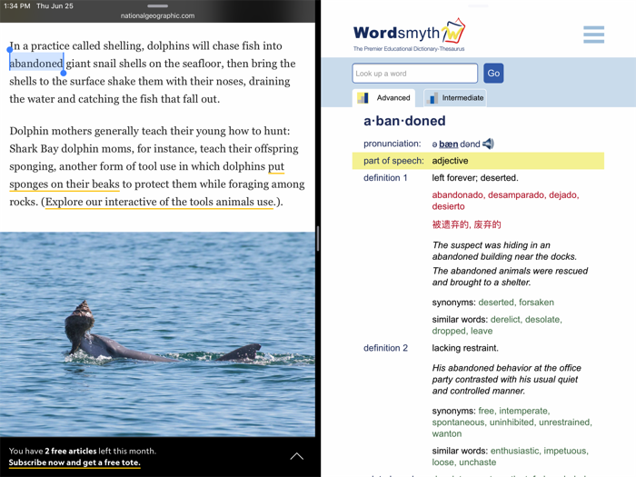 Student and ELL Dictionary