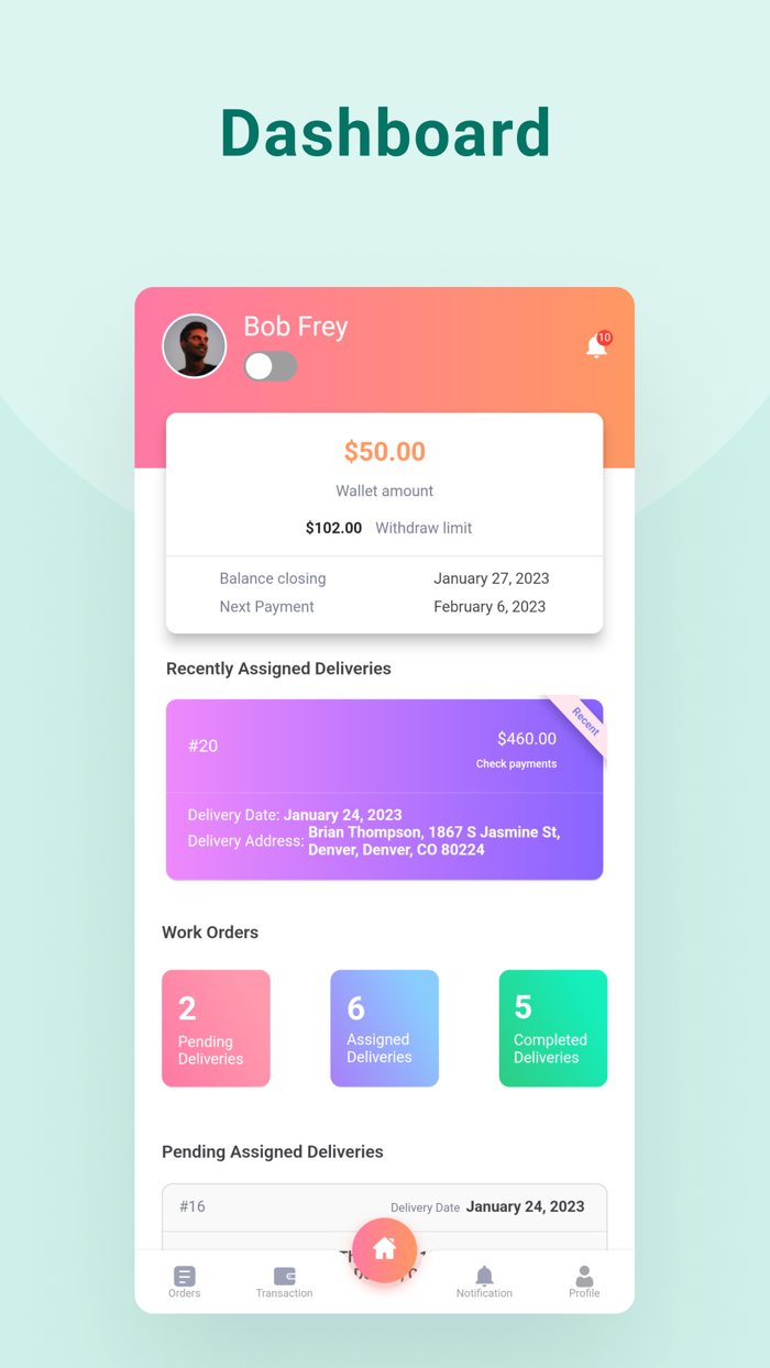 Dokan Delivery Driver