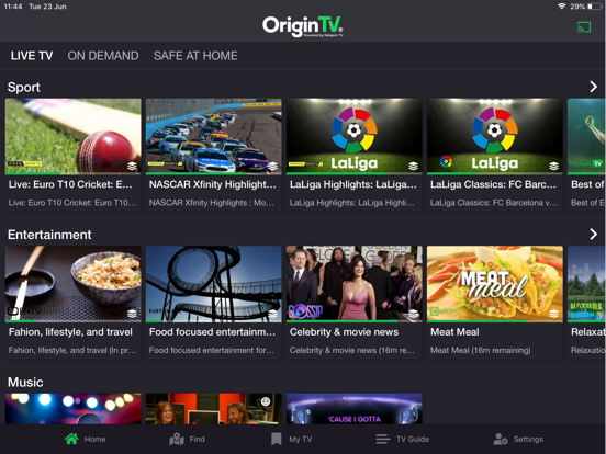 Screenshot #4 pour Origin TV. Powered by NetgemTV