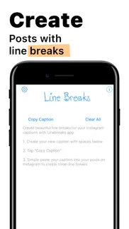 line breaks for social posts iphone screenshot 2