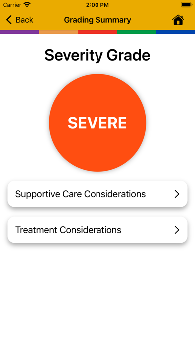 SOS/VOD Diagnosis and Grading Screenshot