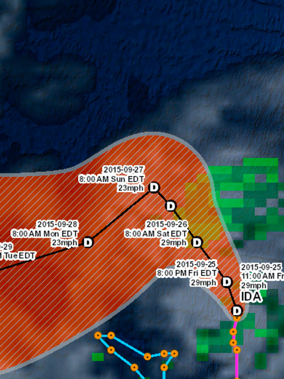 Screenshot #4 pour Florida Hurricane Tracker